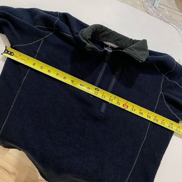 KÜHL Men’s Large Navy Blue Quarter Zip Fleece Pullover Jacket – Outdoor Hiking W - Picture 5 of 5